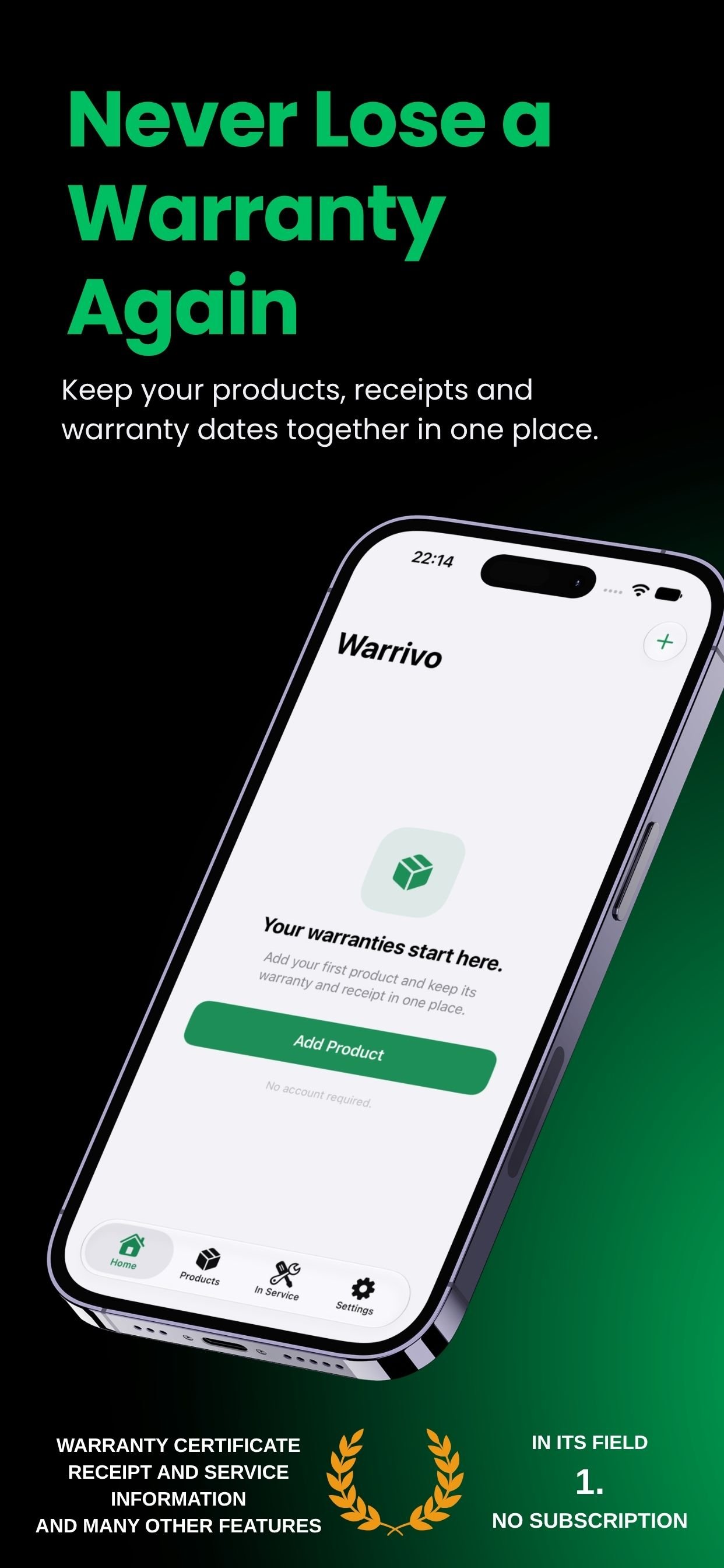 Warrivo: Warranty Tracker